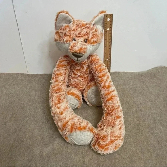 Demdaco Heartful Hugs Weighted Orange Fox Stuffed Plush Animal Toy - Picture 10 of 10